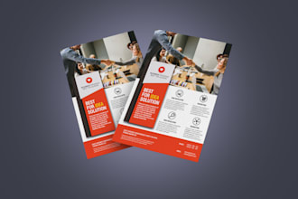 design modern, elegant, professional flyer