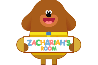 put your childs name in the hey duggee logo