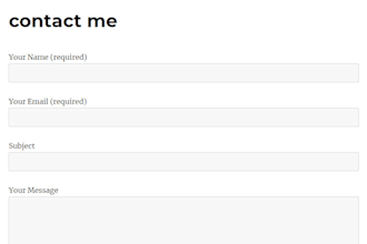make a simple contact us form