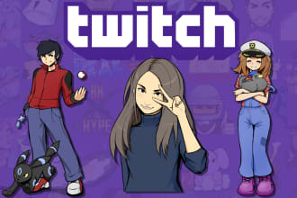 create merch art for twitch
