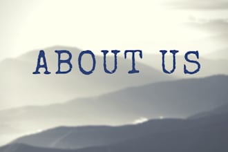 write an about us page