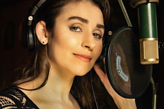record english,italian,or french voiceover portuguese accent
