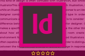 create professional catalogue, magazine, book, manual  etc in adobe indesign