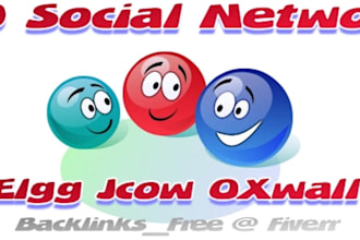 50 Social Network Dolphin Dzoic Elgg Jcow OXwall PHPFox PHPizabi SocialEngine SocialGo SEO Backlinks