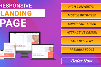 design responsive landing page