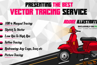 vectorize image with color changes and variations