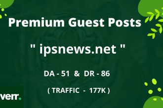 do guest post on ipsnews or bignewsnetwork