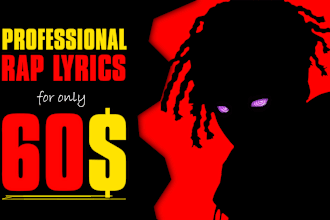 ghostwrite your rap song lyrics on any topic