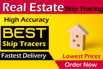 do real estate skip tracing, phone numbers and emails
