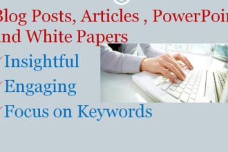 guide in blog, articles, white papers and powerpoint