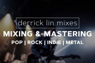 mix and master your music indie rock post punk metal pop