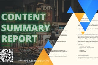 write a summary from anyplace