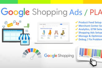 setup google merchant center and product listing
