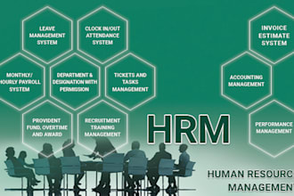 make hrm and accounting application