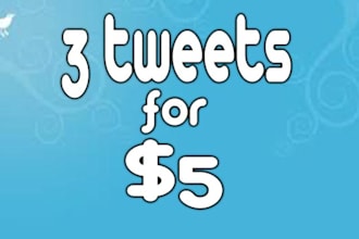 tweet 3 times [3 different tweet if you want] in 24 hours to my 14000+ followers interested in adult content