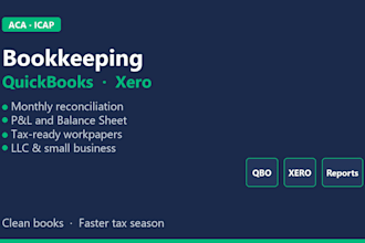 do quickbooks xero bookkeeping with monthly reports