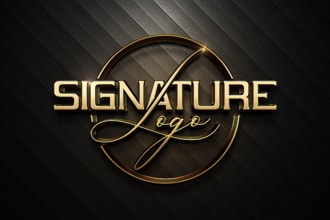 create modern 3d business logo design brand identity