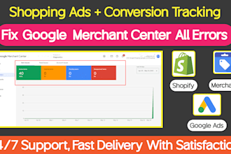 fix google merchant center all errors and run ppc ads