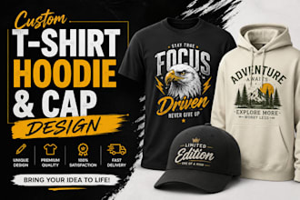 make t shirts, hoodies, and cap design