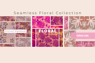 design original seamless prints for luxury fashion and home collections