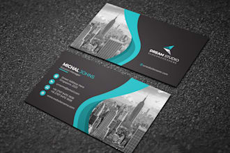 design modern business card and stationary