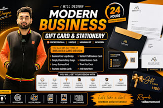 design modern business card and stationary