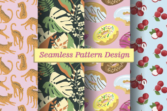 make a seamless pattern design