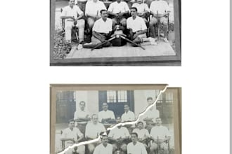 do photo restoration of old damaged photos