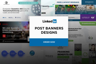 design linkedin ads, post, carousel, banner