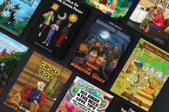 design and format book cover in any style