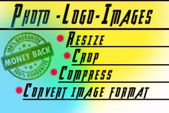 resize,crop,reduce or convert any images,photos