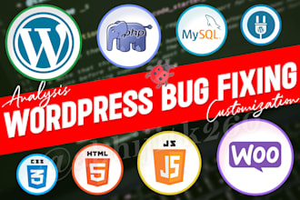 fix wordpress bug woocommerce issues PHP javascript errors