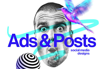 design social media posts, image ads, banners for facebook instagram x linkedin