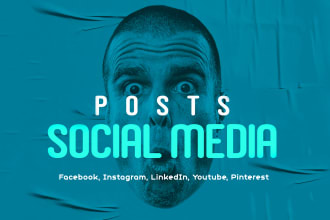 design social media posts, banner ads for instagram, facebook or linkedin