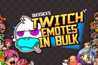 make snazzy emotes in bulk for you fast delivery