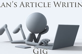 write Professional, Copyscape Passing, SEO friendly Articles of no fewer than 500 words
