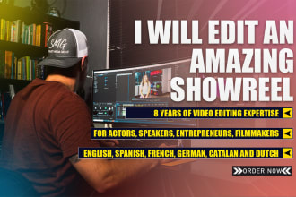 edit an amazing showreel