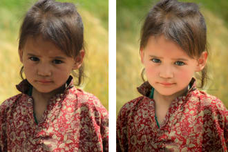 edit , retouch your landscape or portrait photographs