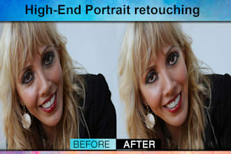 retouch headshot photo for a beauty or business portrait