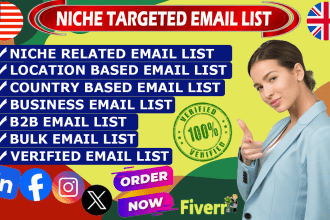 collect niche targeted bulk email list for email sending