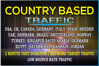 send niche targeted real web traffic, visitors from usa, UK