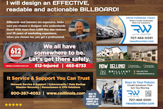 design a winning billboard or banner