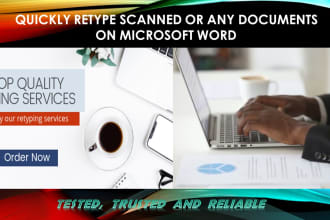type scanned or handwritten document to microsoft word