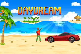 design 8 bit or 16 bit pixel art graphics for you