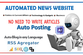 build a superb auto blog or news website from rss feeds