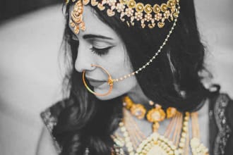 make black and white your photo and add color splash effect
