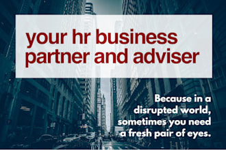 be your high impact insightful HR adviser