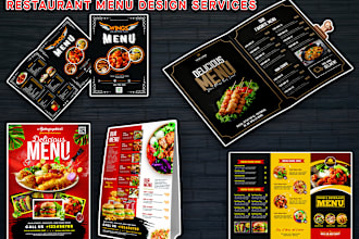 design a restaurant menu , food menu , fast food flyer