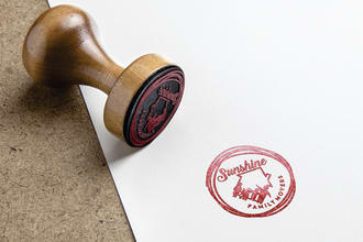 design professional and official stamp