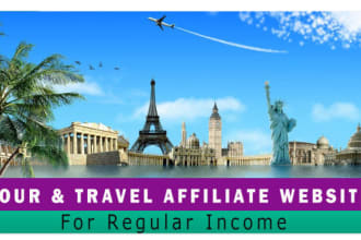 make travel booking affiliate website for daily income